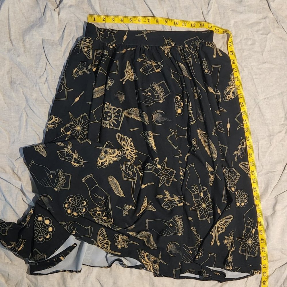 Pinup Couture | Donna Circle Skirt | Stregheria Crepe (size L) | New With Tags - Picture 2 of 4
